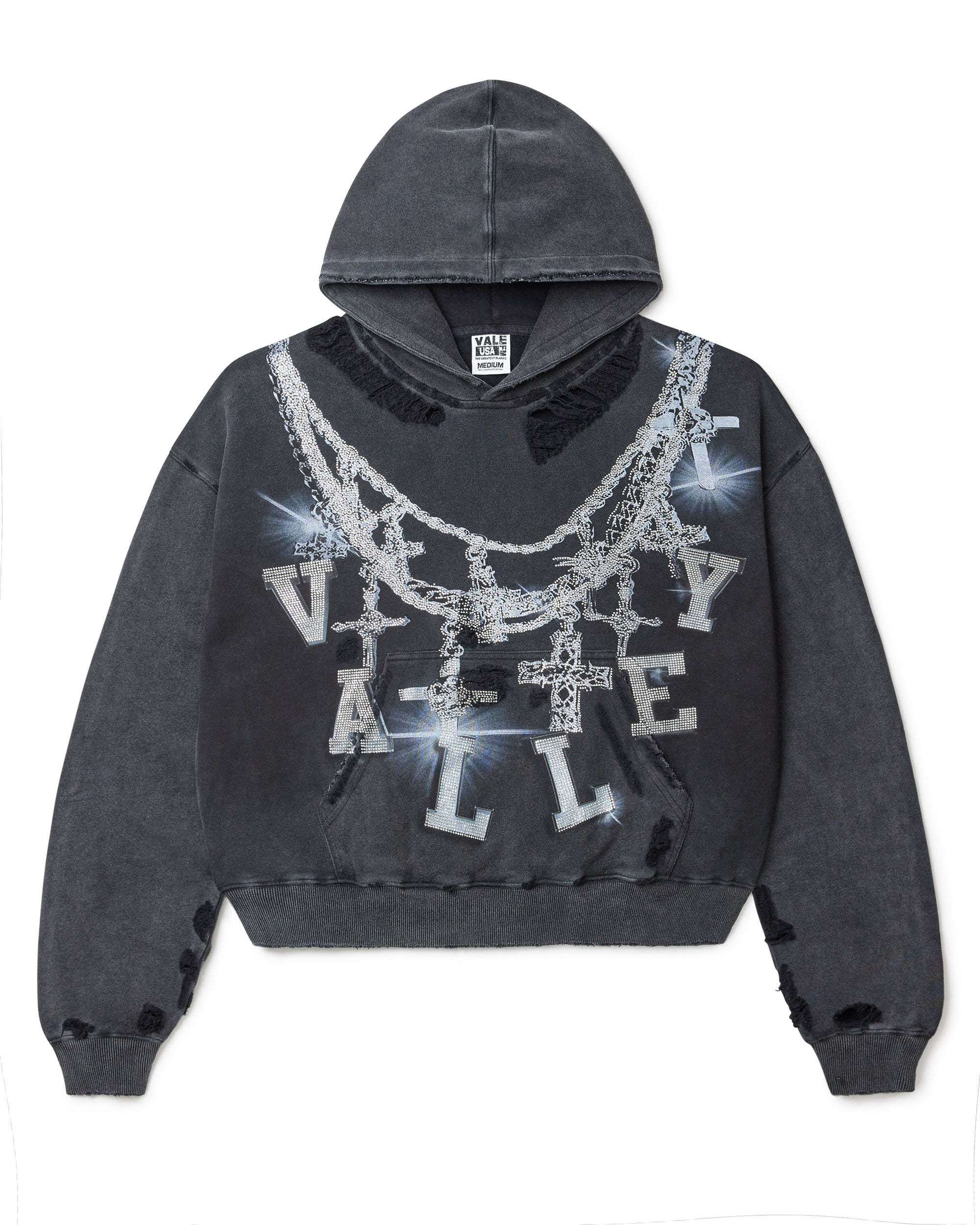 VALE FOREVER BLACK BIG CHAIN フーディ XL BLACK BIG CHAIN HOODIE – VALE NYC FLAGSHIP