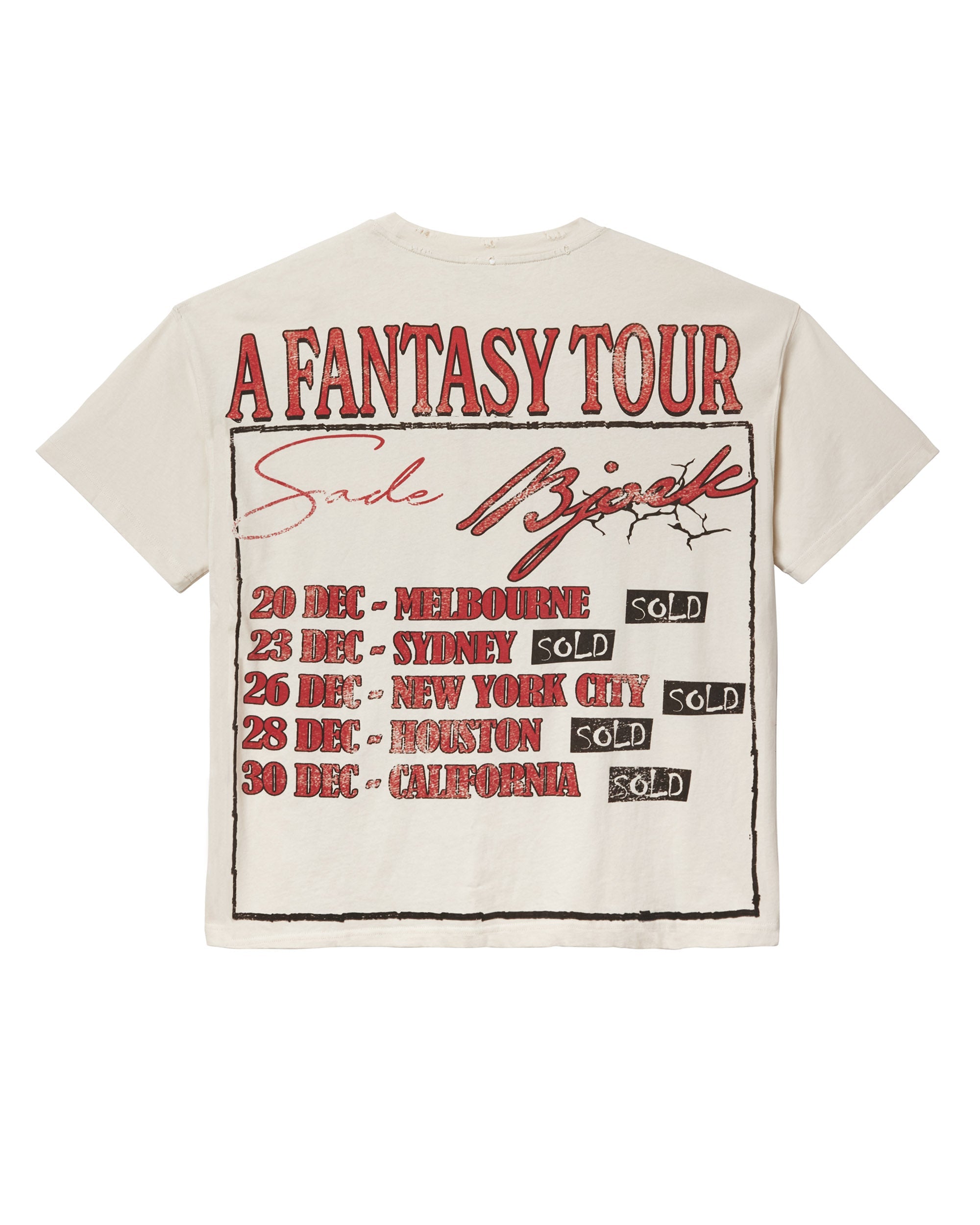 【正規限定】VALE FOREVER Sade Tour Tee L New Vale Forever Dreams Tour Sade Bjork Shirt Size XL