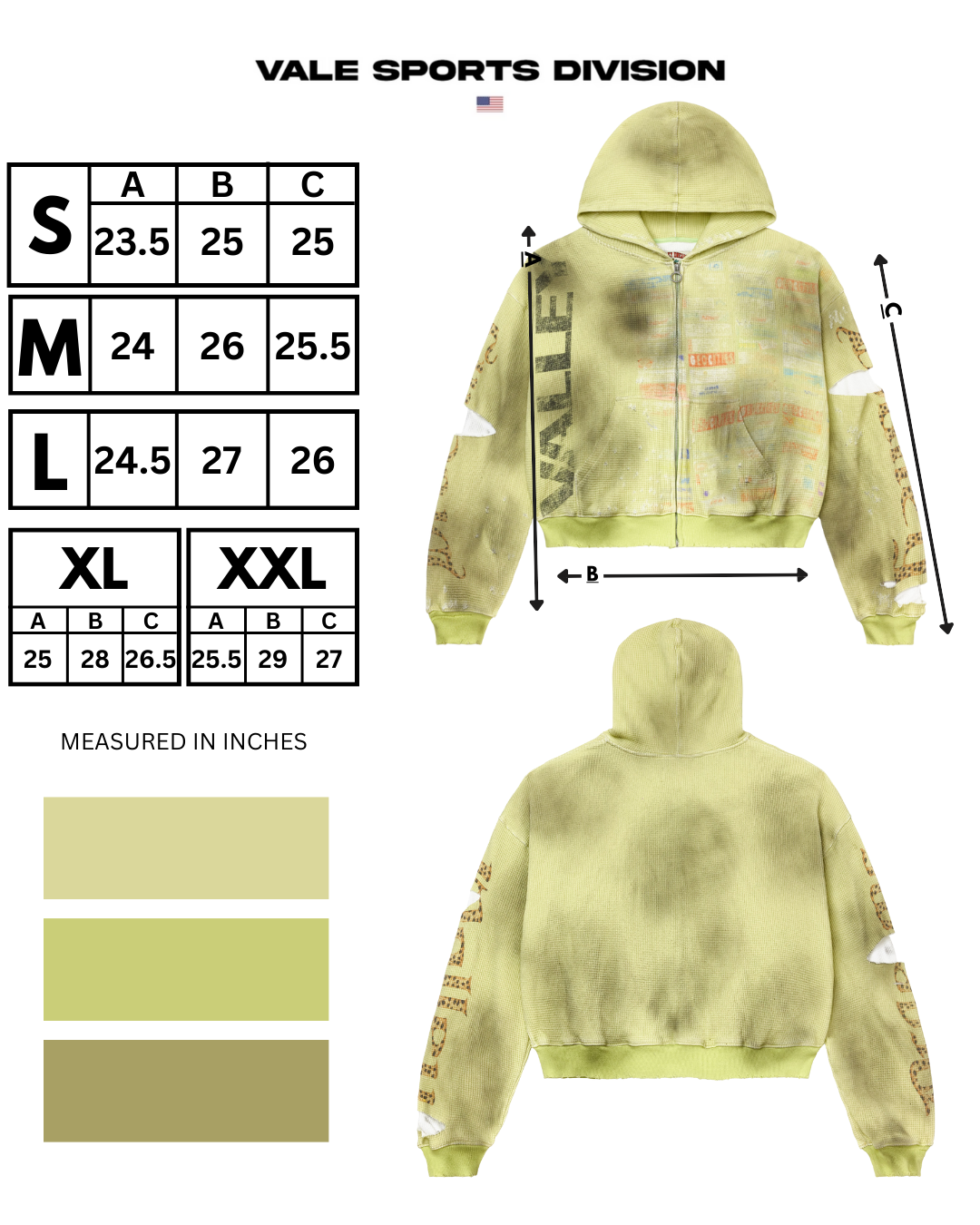 GLITCH ZIP UP [HACK GREEN]