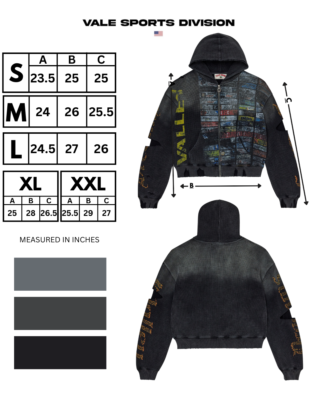 GLITCH ZIP UP [BLACK]