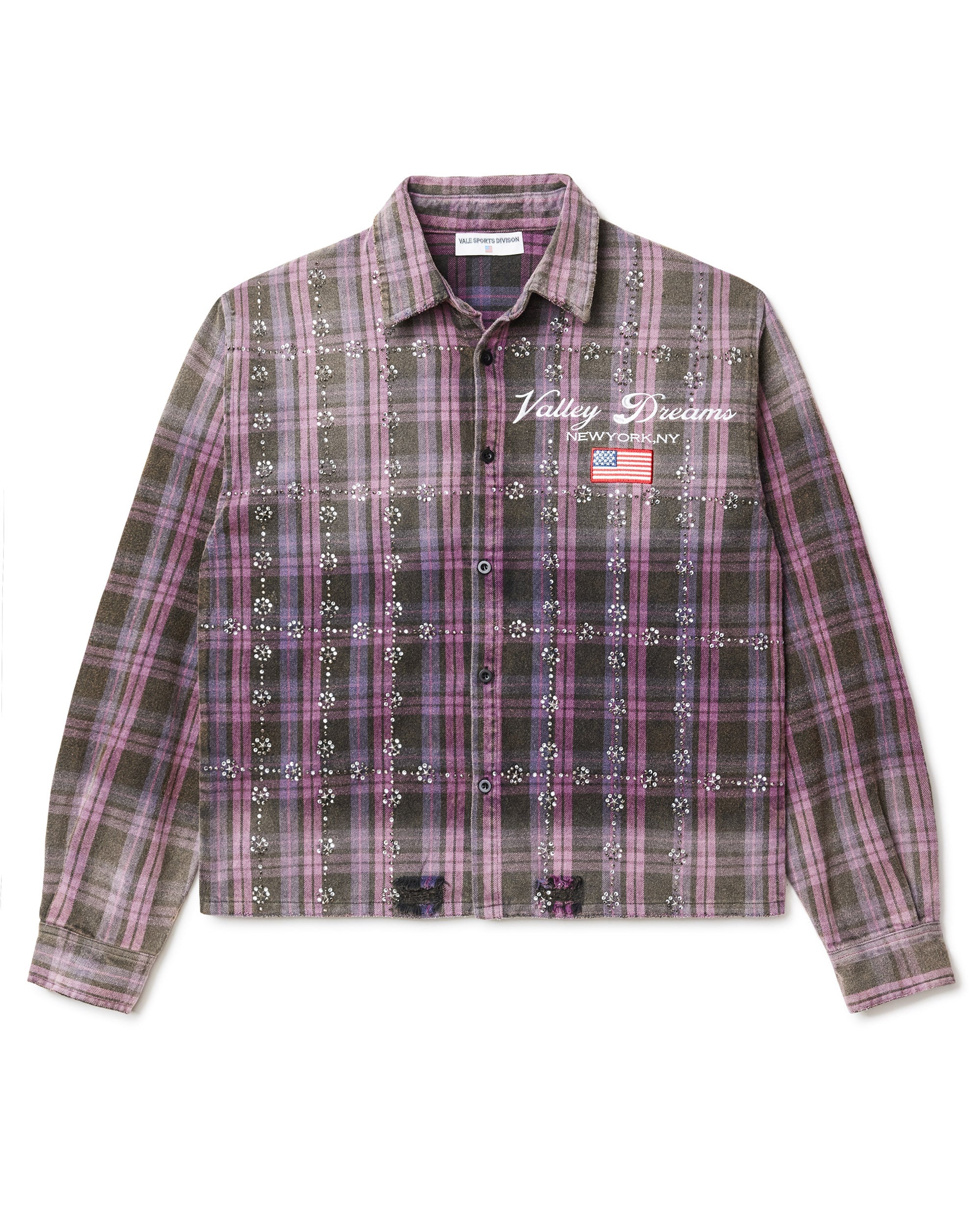 トップス VALE FOREVER purple purple fever flannel 2411_VF_VALLEY-DREAMS-JEWELED-