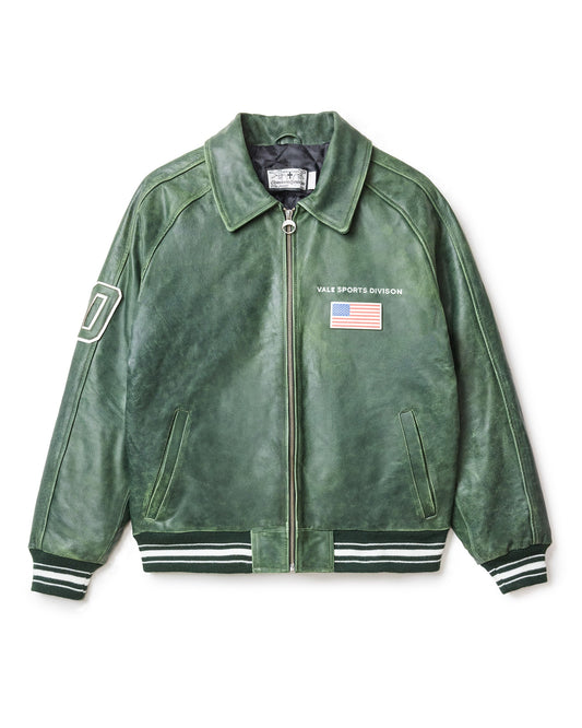 OLIVE VALLEY LEATHER JACKET