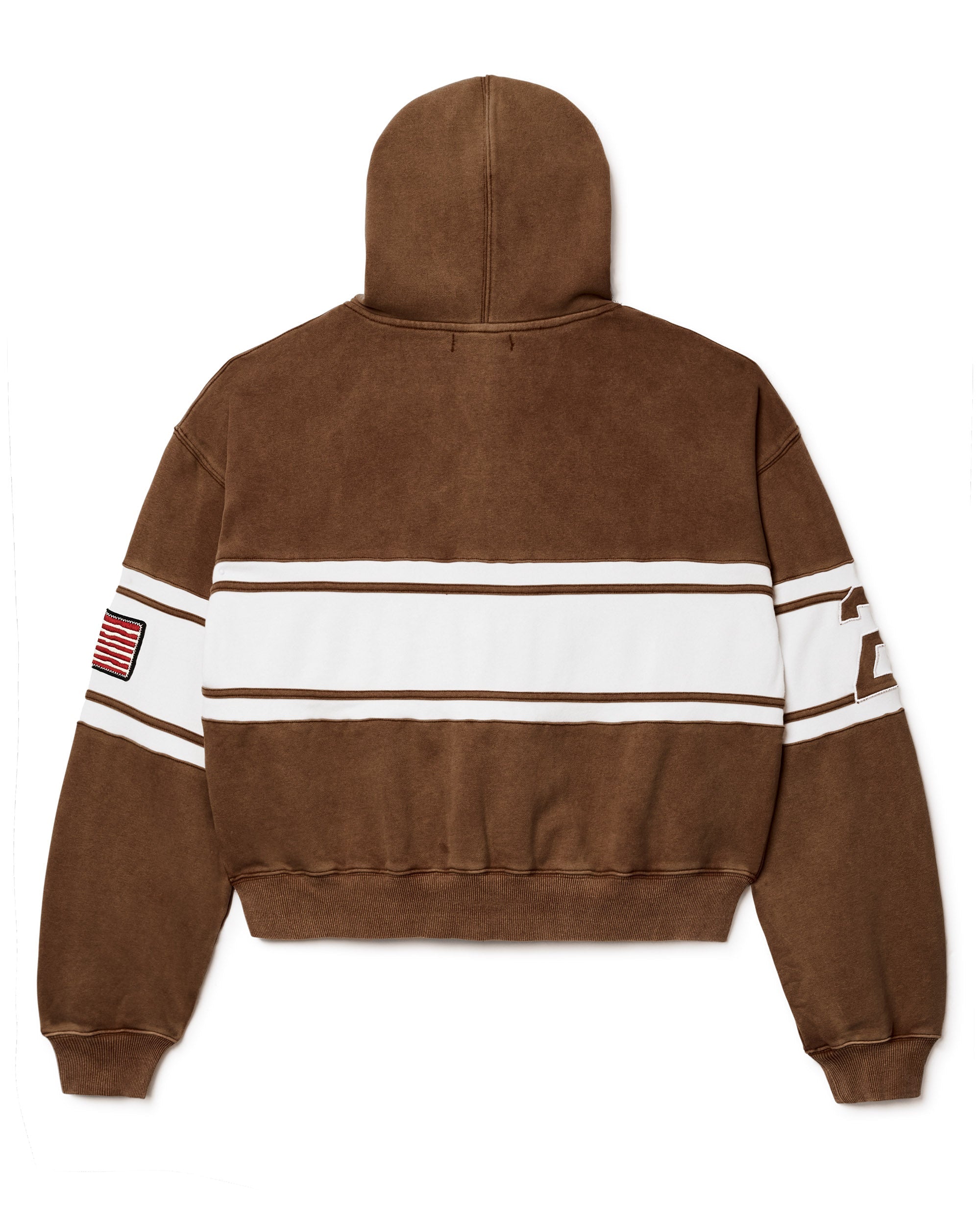 BROWN CURSIVE ZIP UP HOODIE – VALE NYC FLAGSHIP