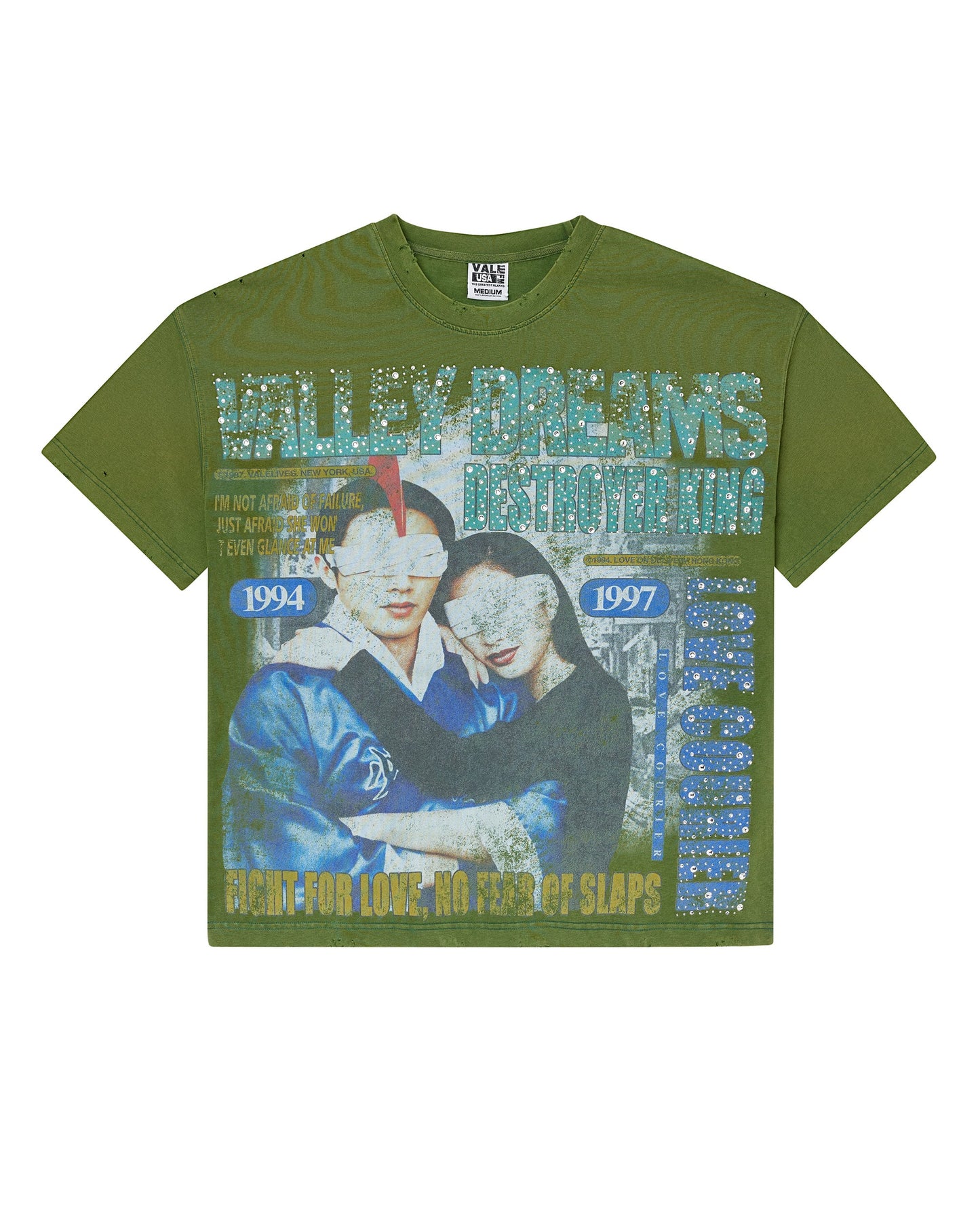 GREEN ROBOT BLING TEE