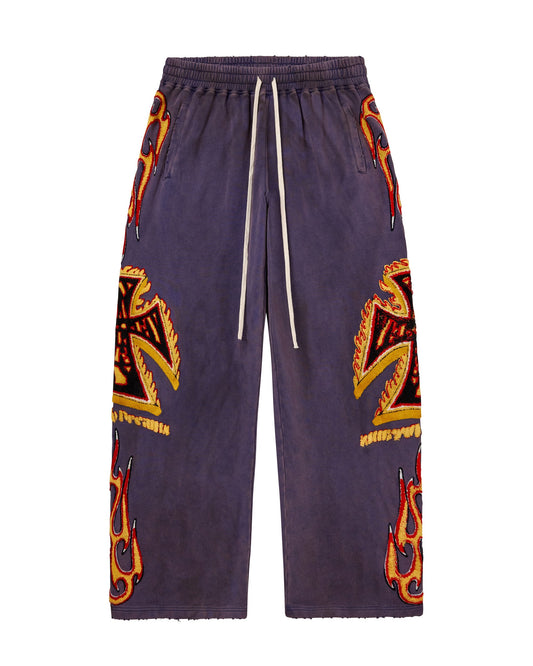 LA FLARE SWEATS [NAVY]