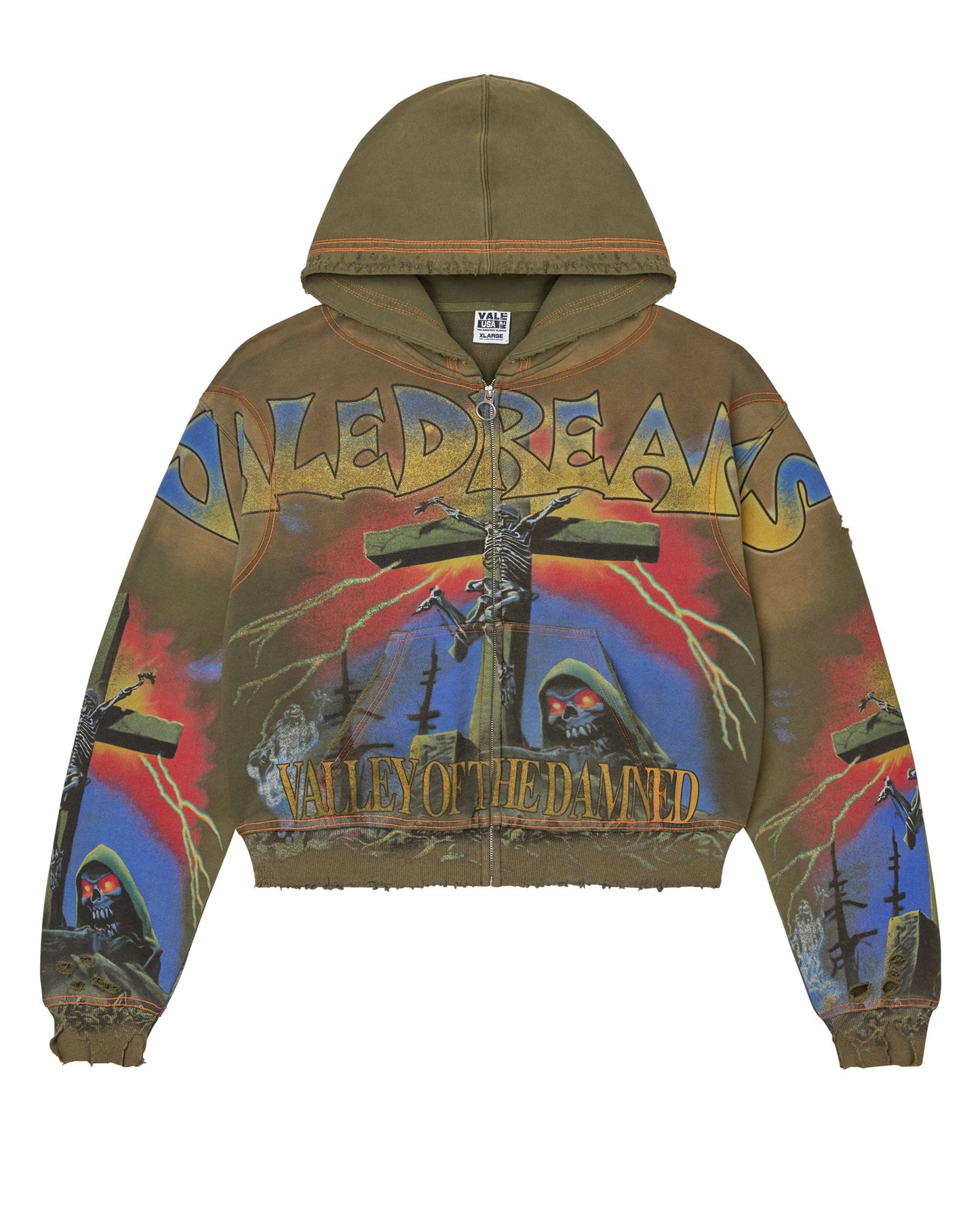 DAMNED BIG ZIP UP [OLIVE]