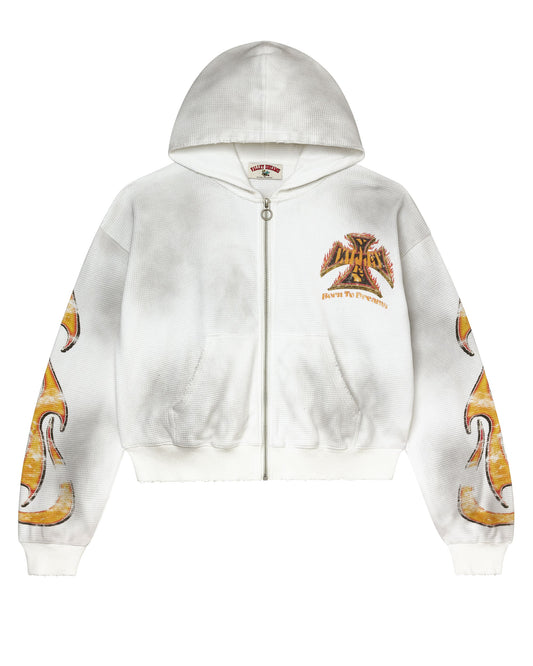 REBORN WAFFLE ZIP UP