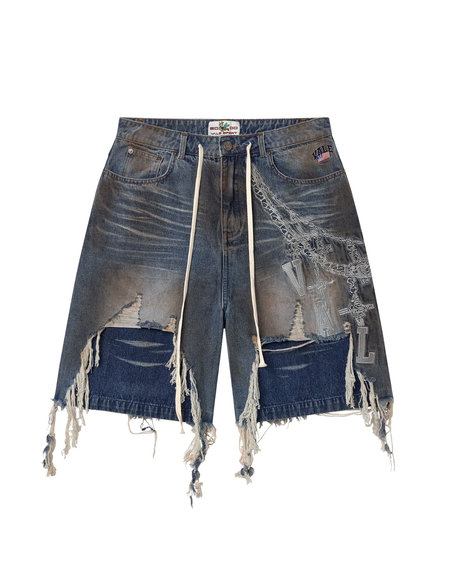 CHAIN JORTS [BLUE]