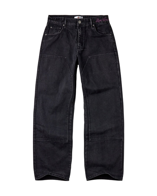 BLACK CHORE PANTS