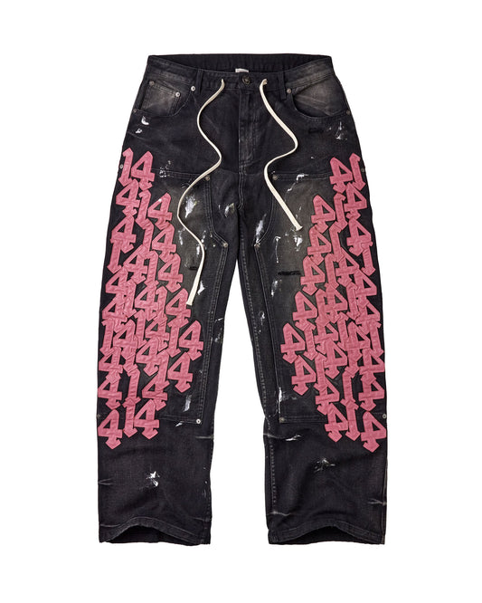 BLACK CAT DENIM [PINK 14s]