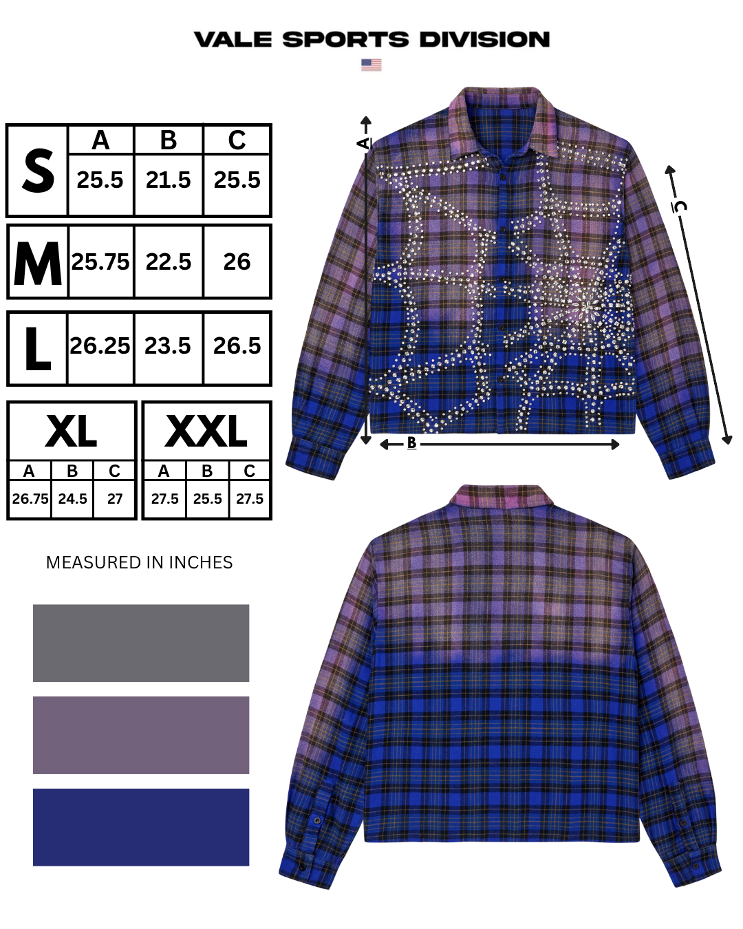 BLUE INFERNO FLANNEL