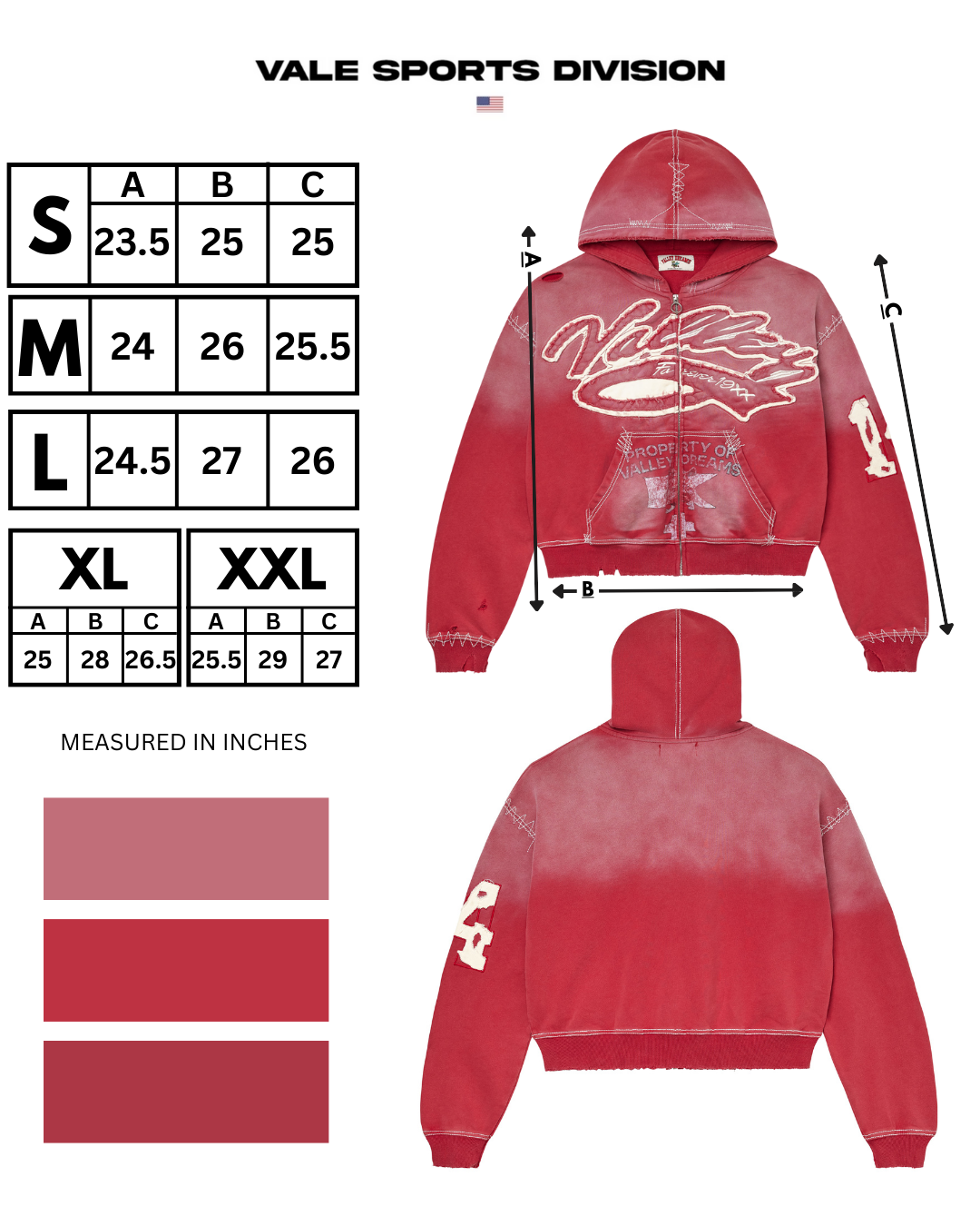 RELIGION ZIP UP [BURN RED]