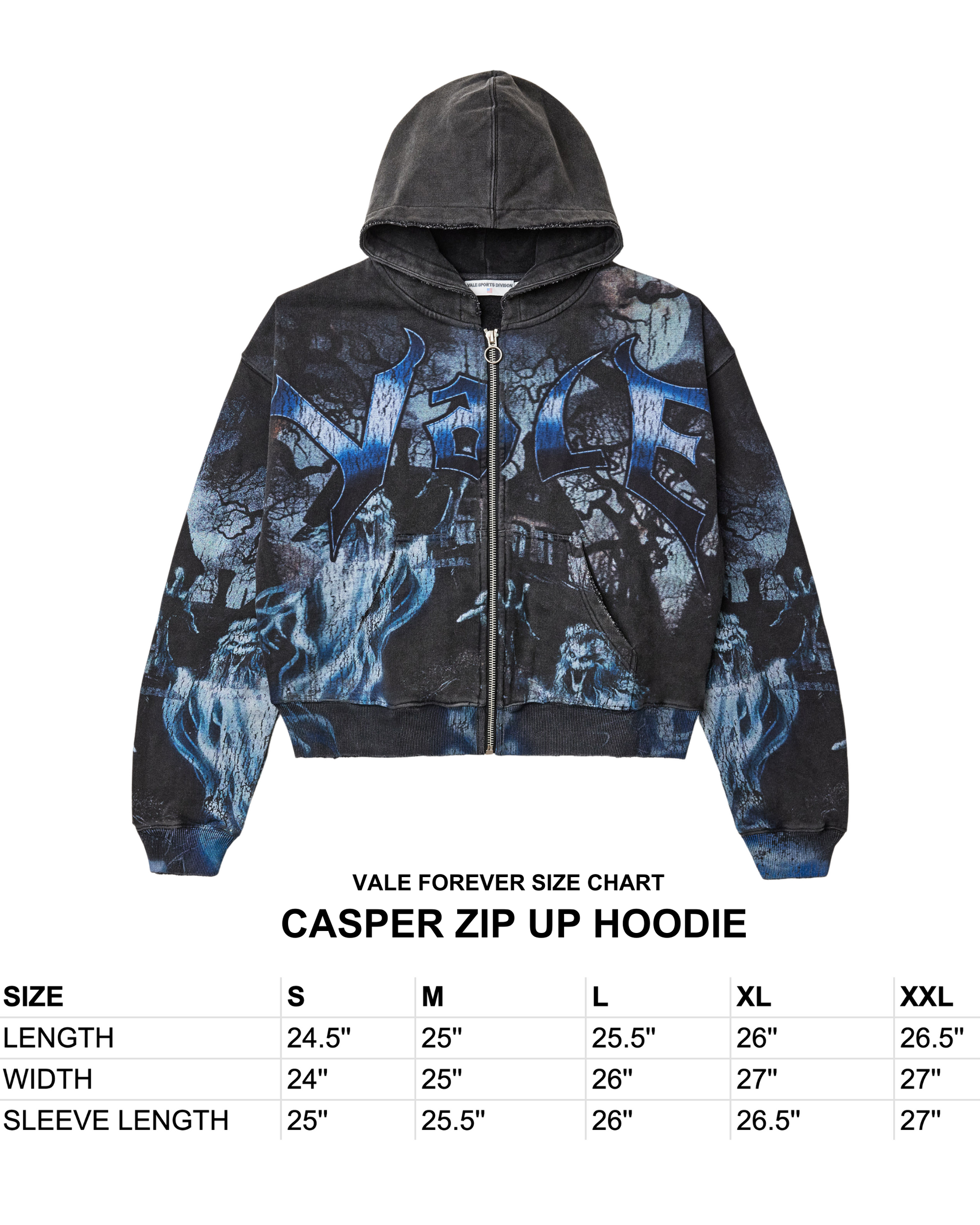 CASPER ZIP UP HOODIE