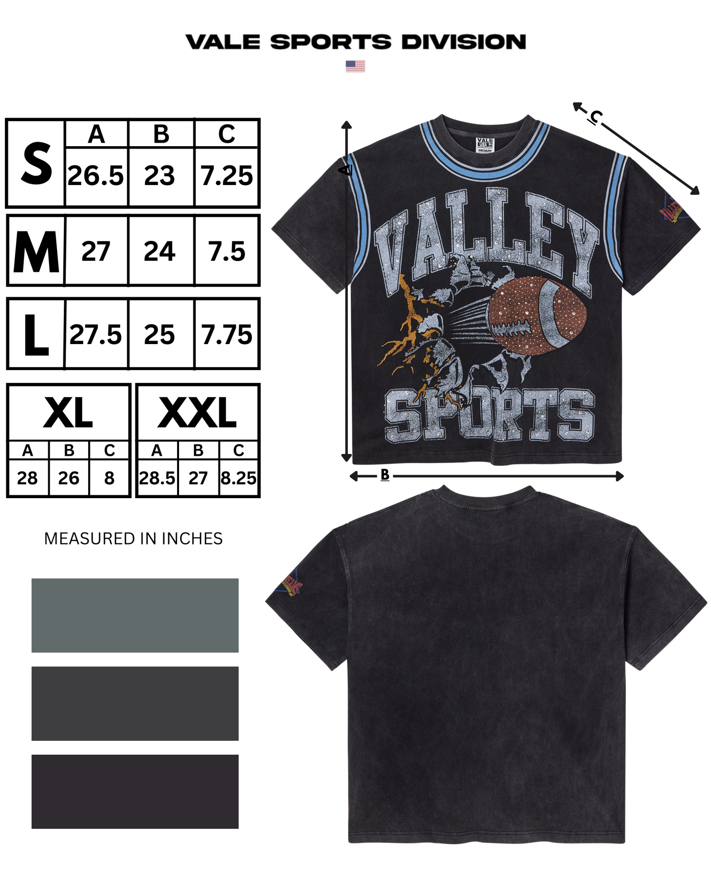 CLASSIC BLACK BLING TEE