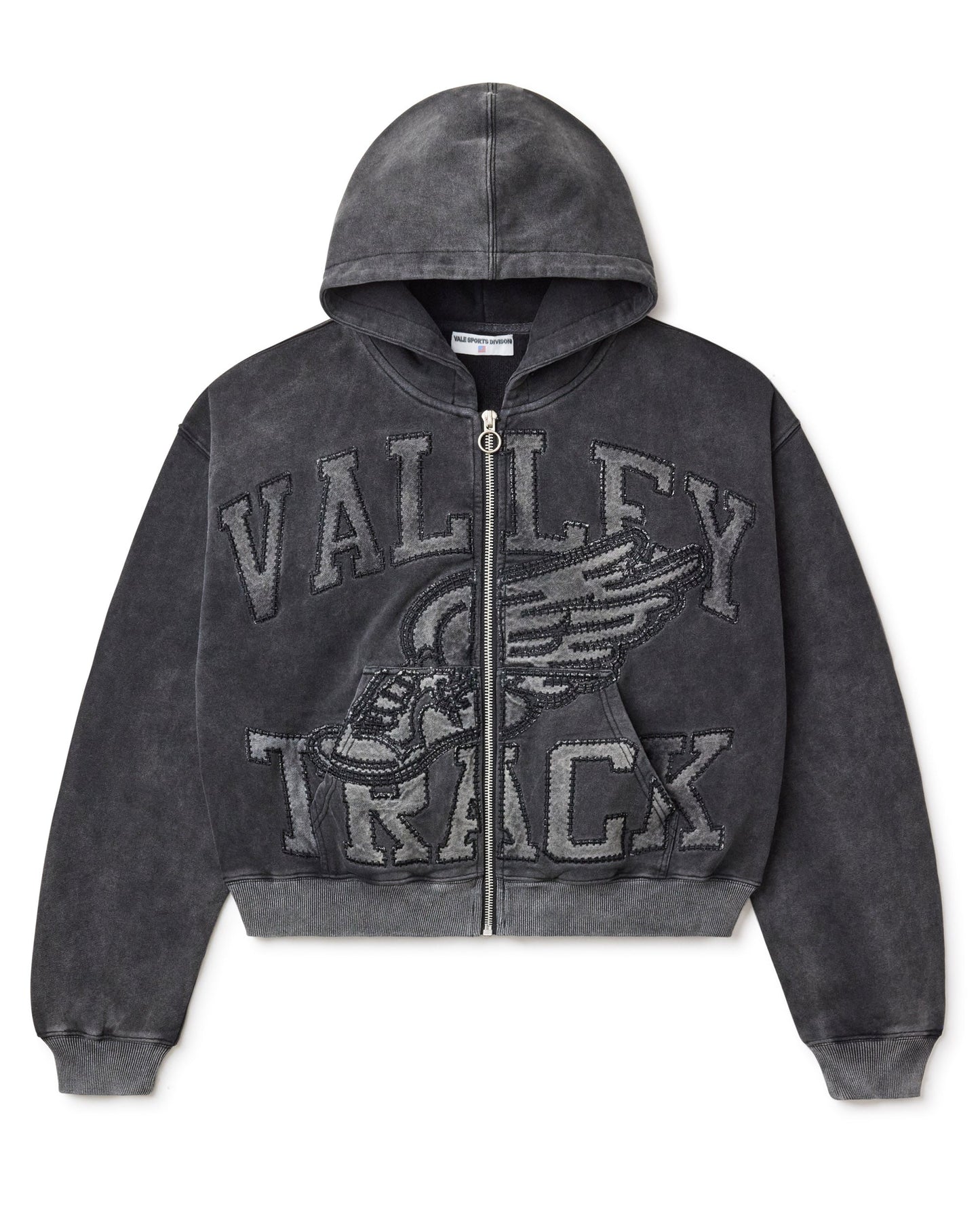BLACK CAT ZIP UP HOODIE