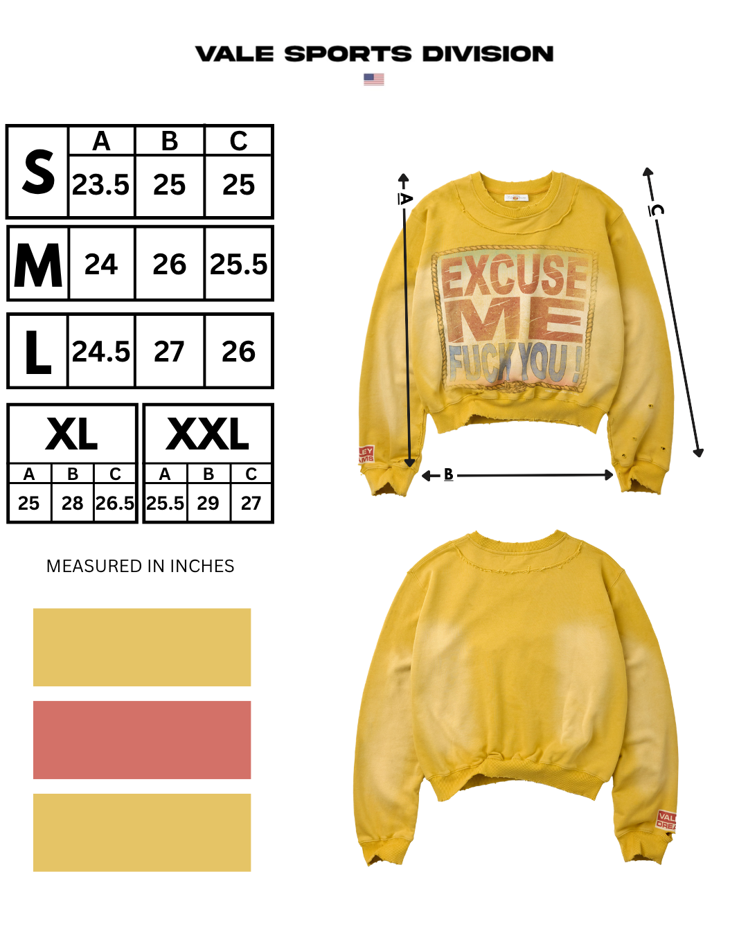 EXCUSE ME CREWNECK