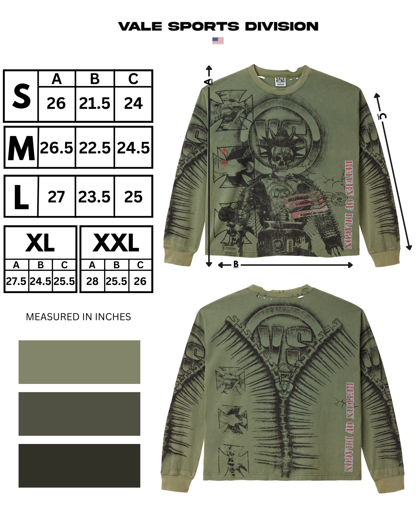 GREEN REGGIE LONGSLEEVE