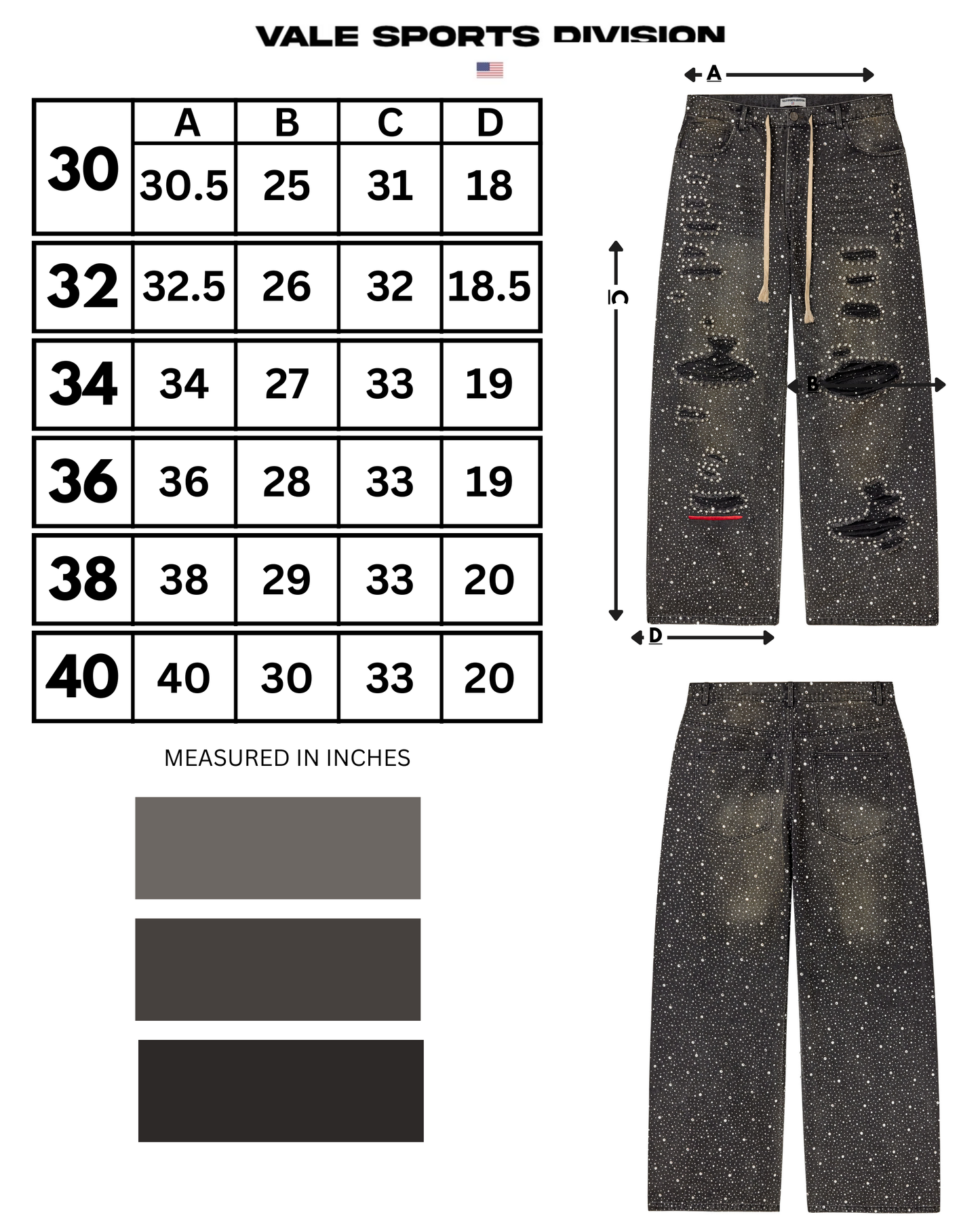 ICED OUT DENIM [BLACK]