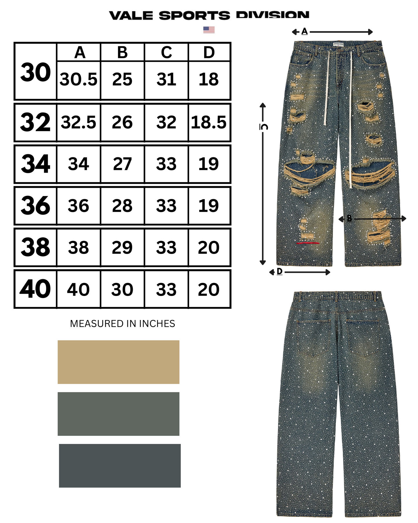 ICED OUT DENIM [BLUE]