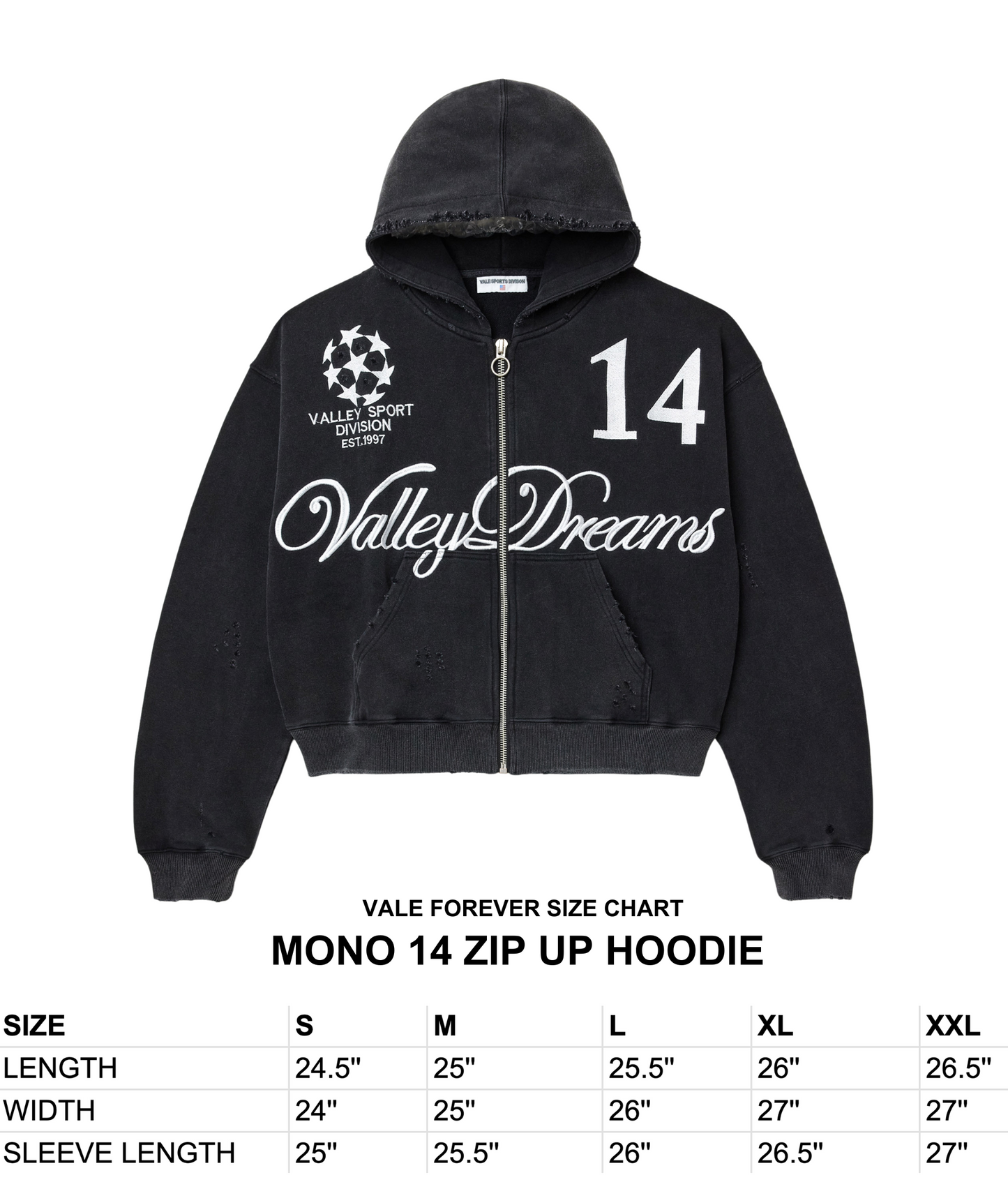 MONO 14 ZIP UP HOODIE