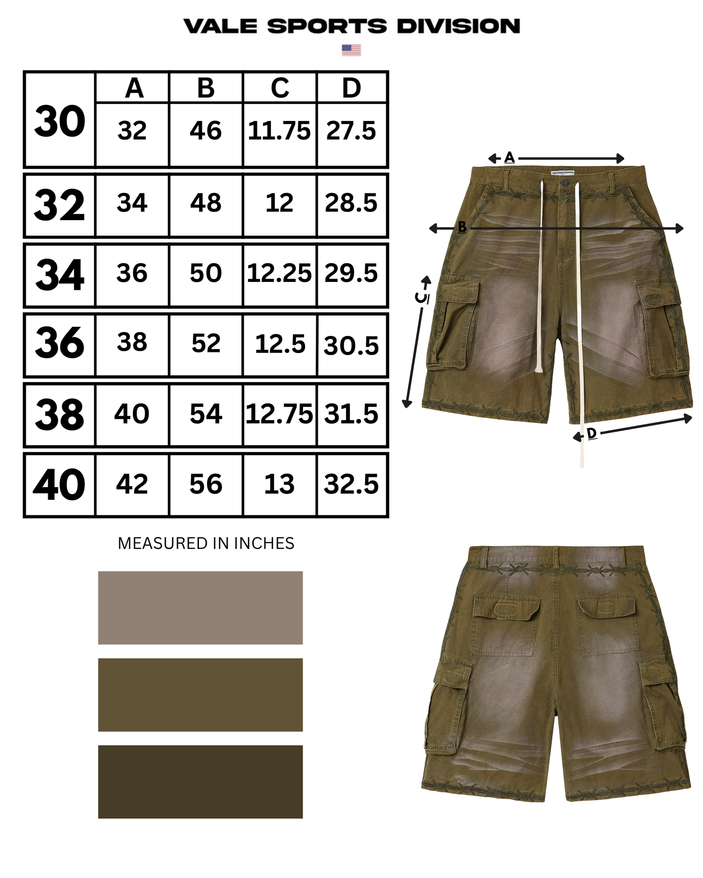 OLIVE VA-1 CARGO JORTS