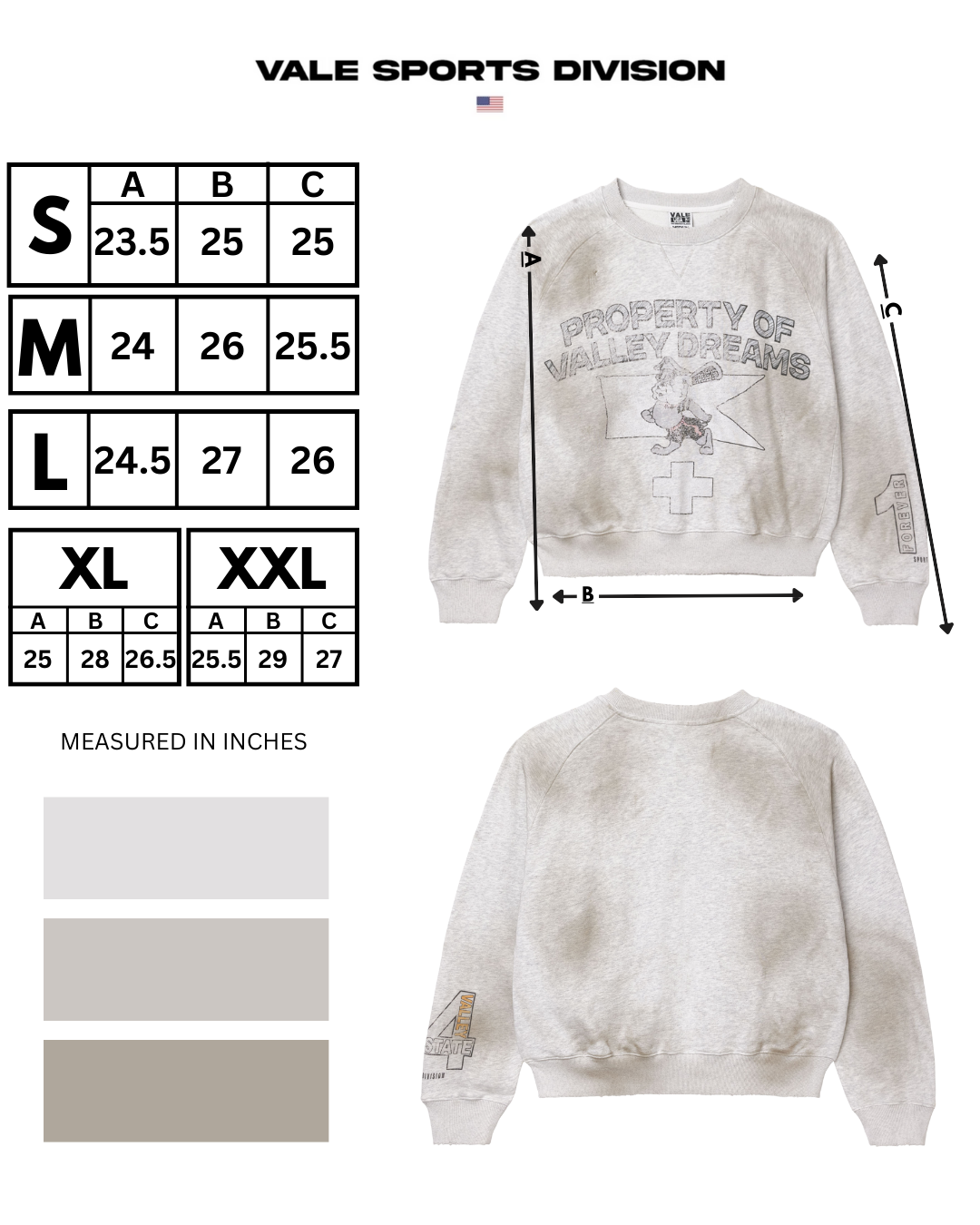 PRISON BREAK CREWNECK [GREY]