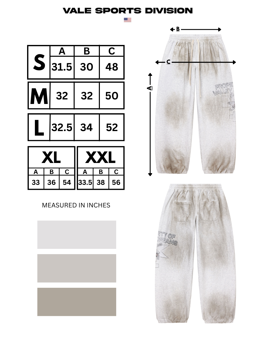 PRISON BREAK SWEATS [GREY]