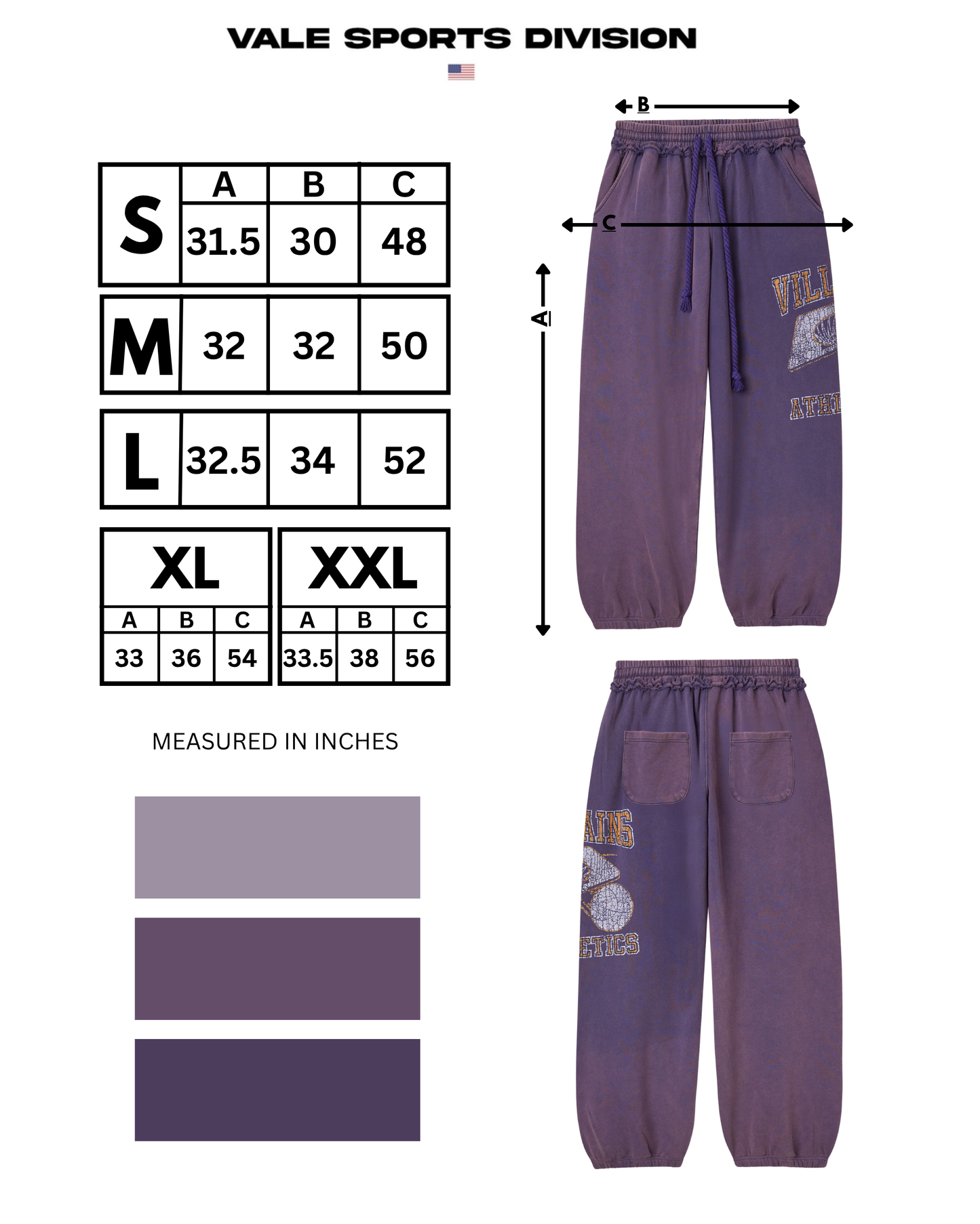 PURPLE VA SWEATS