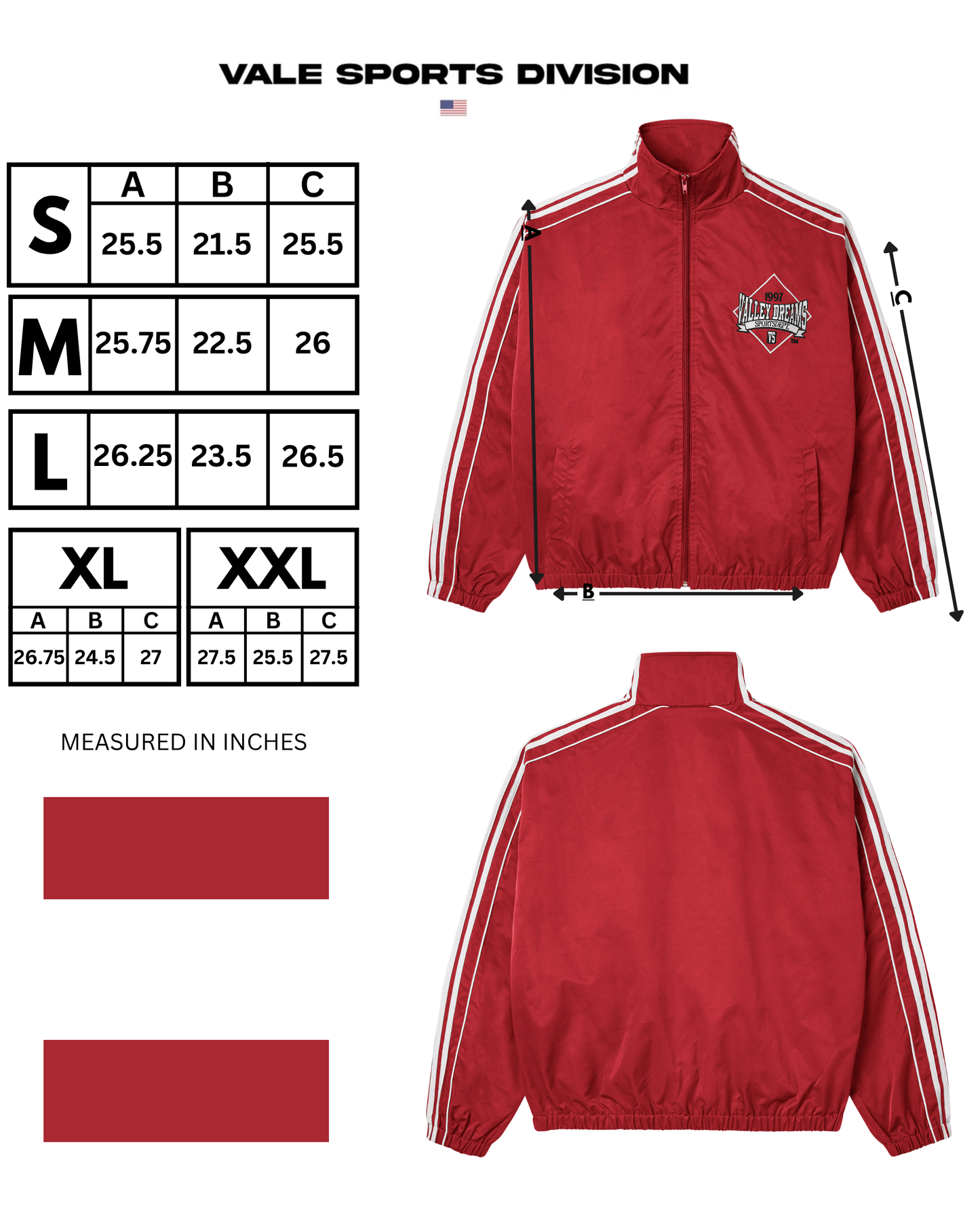 RED STRIPE TRACK JACKET