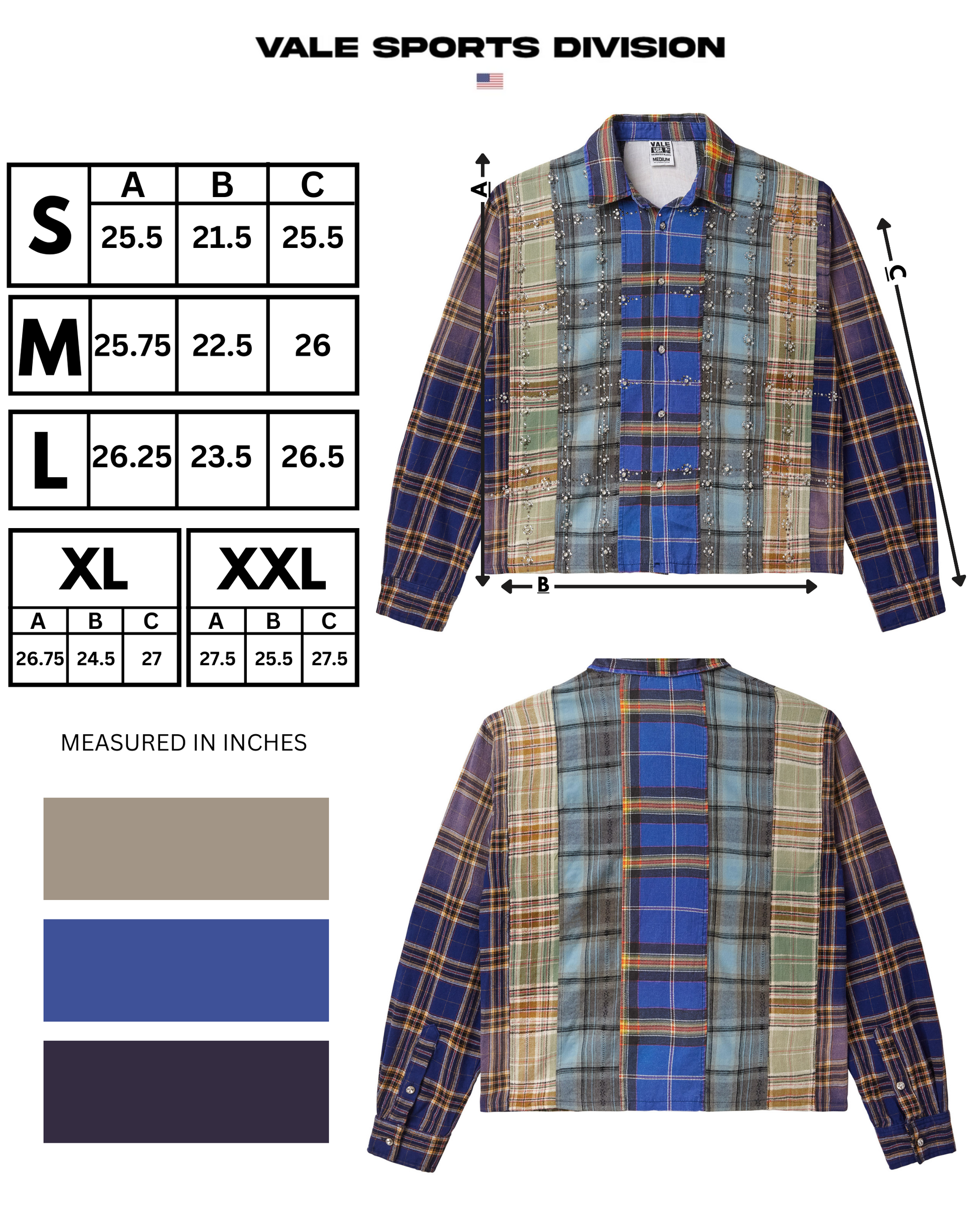 VALE FOREVER ラインストーン ネルシャツ SPLASH ZONE FLANNEL SPLASH ZONE FLANNEL – VALE NYC FLAGSHIP