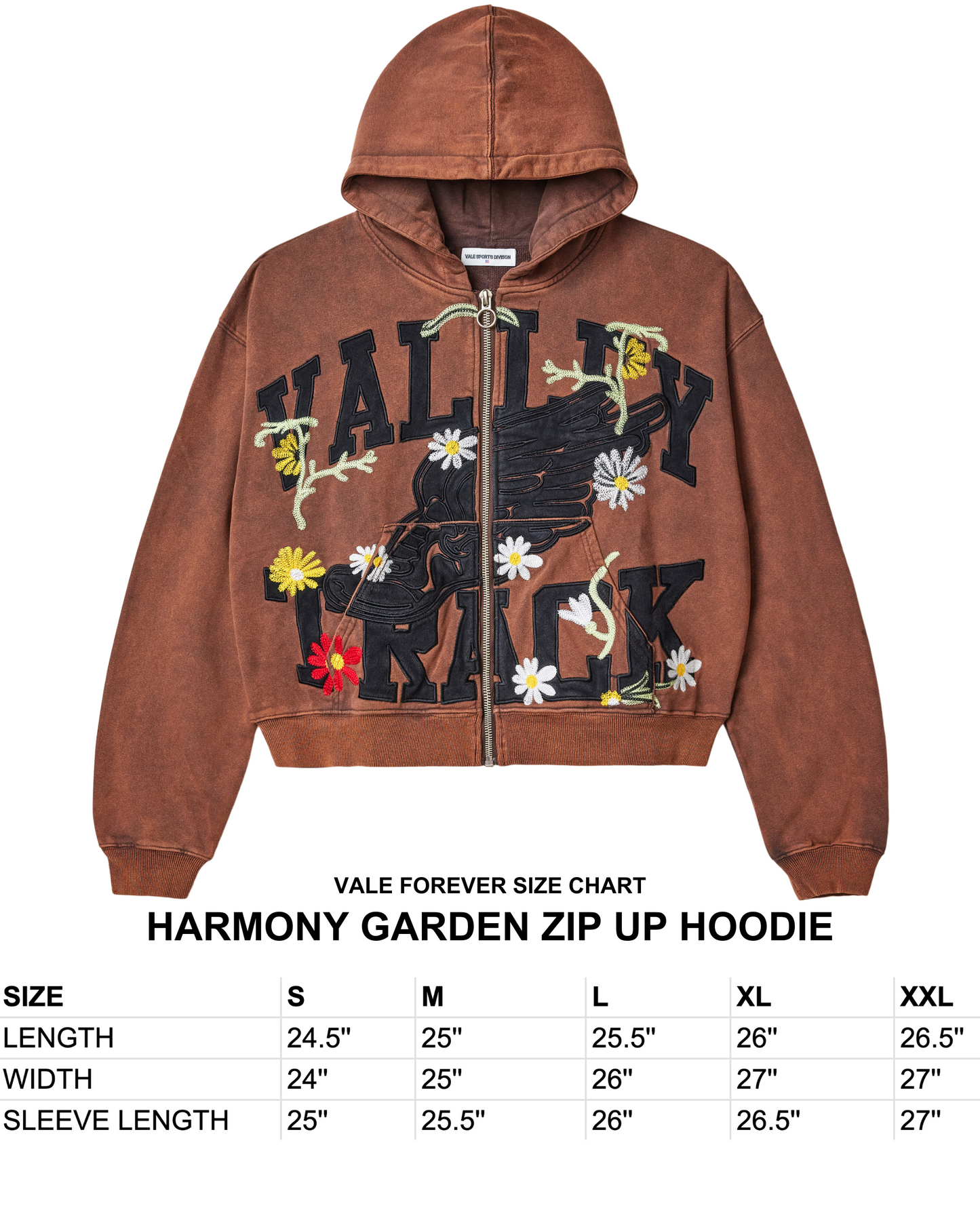 HARMONY GARDEN ZIP UP HOODIE