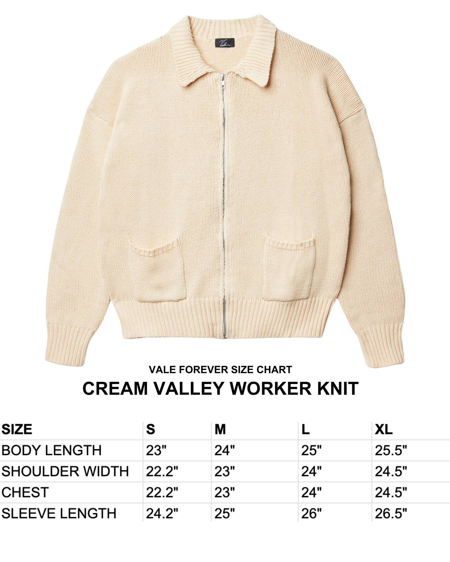 CREAM VALLEY WORKER KNIT
