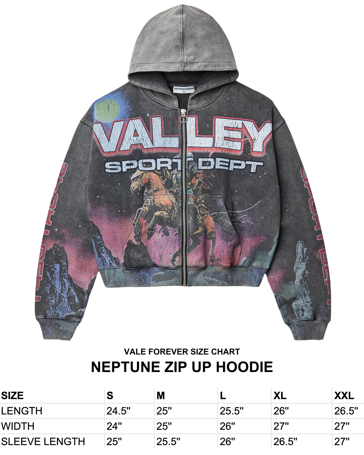 NEPTUNE ZIP UP HOODIE