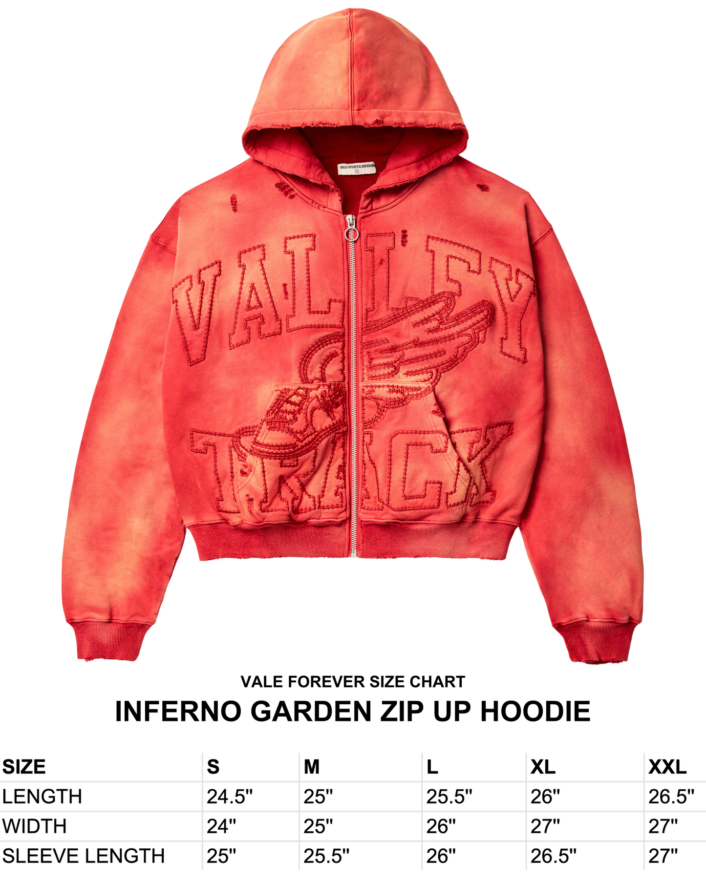 INFERNO GARDEN ZIP UP HOODIE