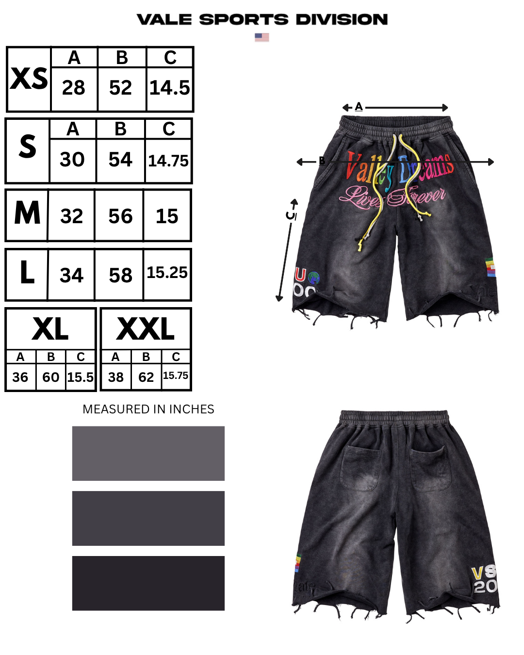 DREAMS 3/4 SHORTS