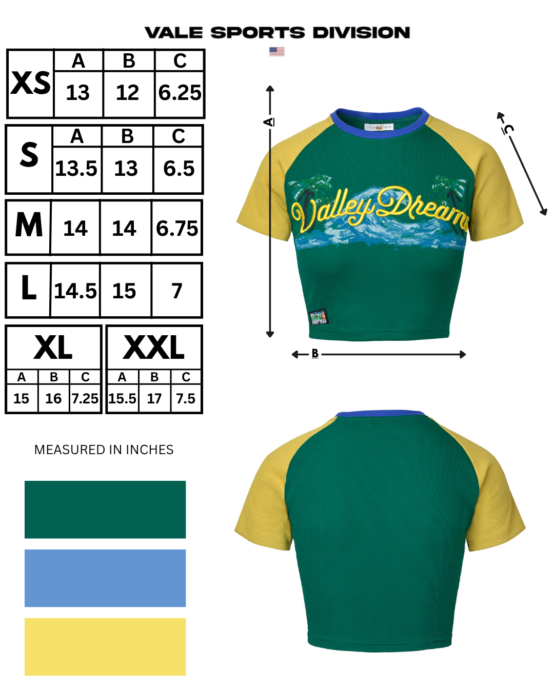 WAVY TEE FEMME [GREEN]