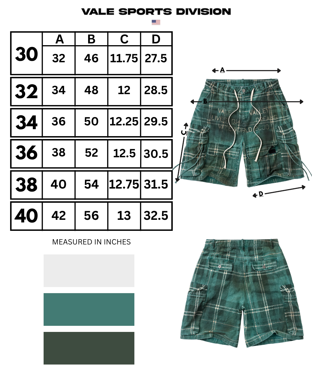 OXFORD CAMO JORTS
